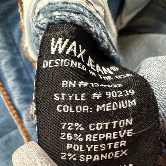 New!! Wax Jeans Mid Rise Ankle Grazer 0/24 Stretchy 73% Cotton Repreve, Spandex - Picture 12 of 15